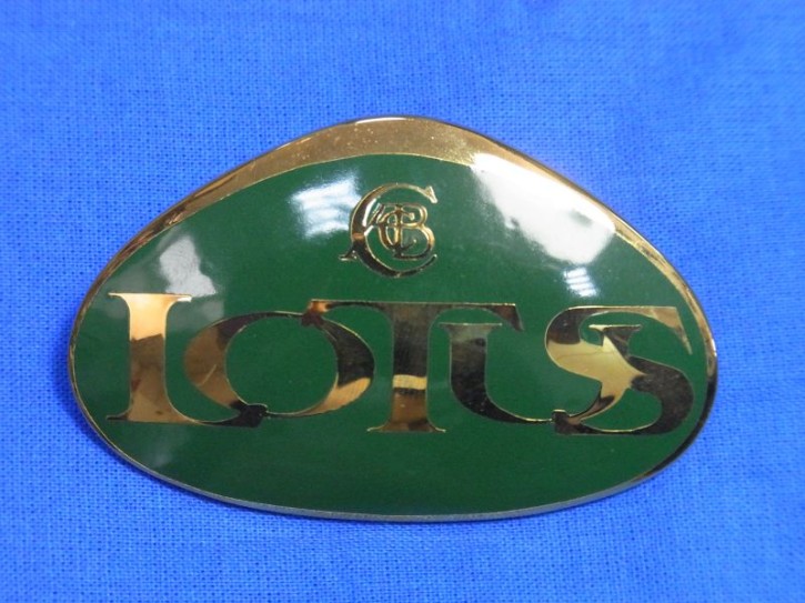 Lotus Nose Badge (Emaille green-gold)
