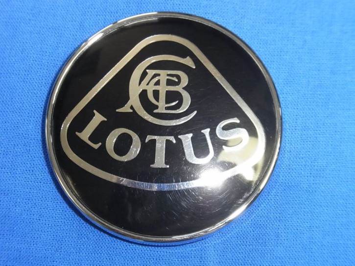 Lotus Nose Badge (Klebeemblem schwarz/silber)