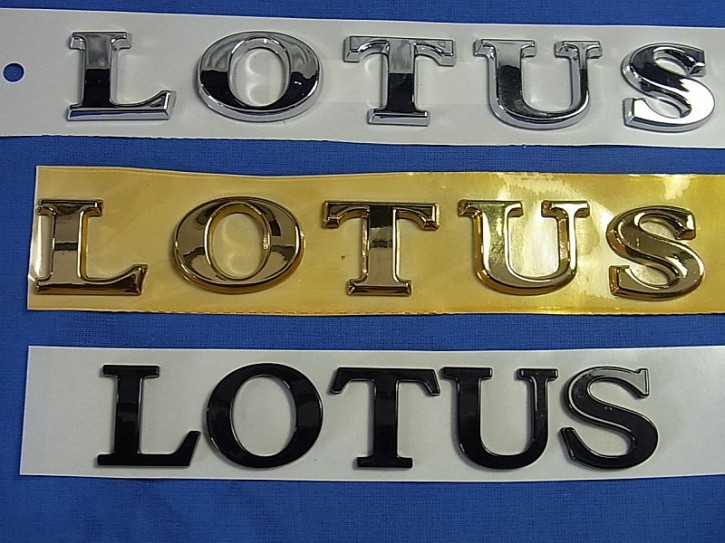 Lotus raised letters different. versions