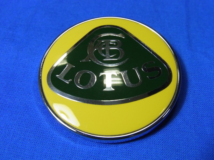 Lotus Nose Badge (emailliert grün/gelb)