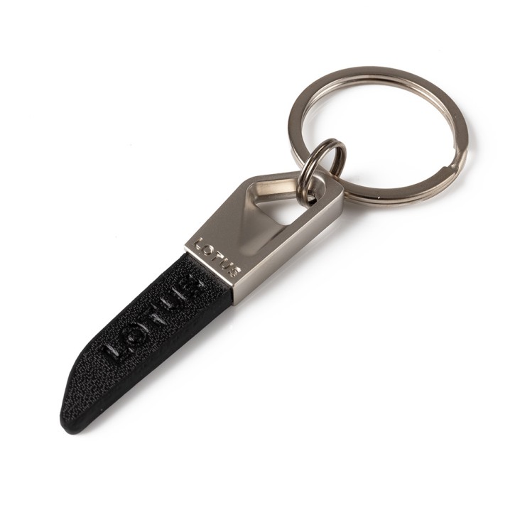 Lotus abstract Keyring leather