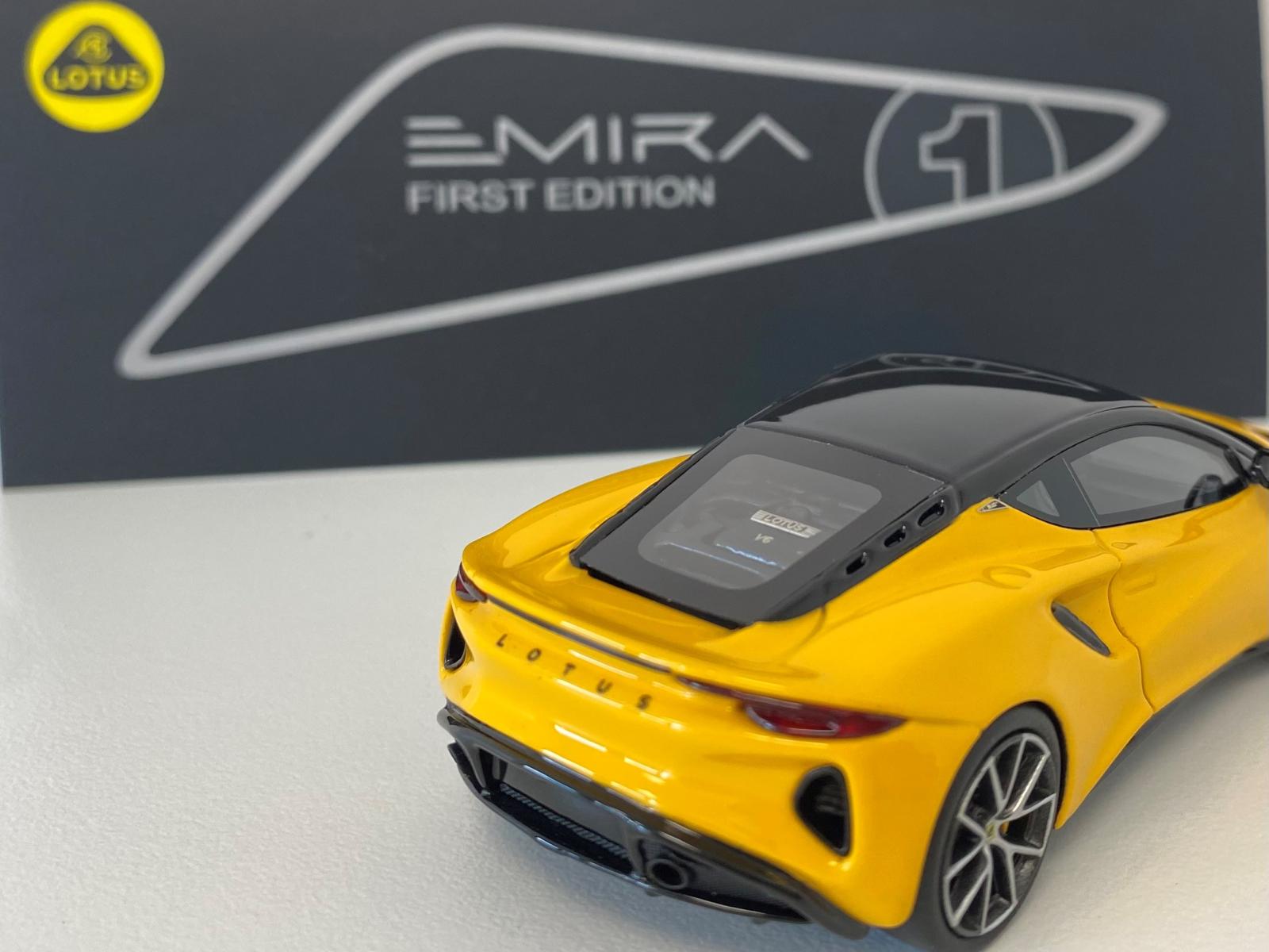 Lotus Emira Scale Model 1:43 Hethel Yellow