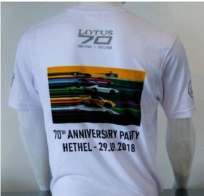 Lotus T-Shirt 70 Jahre weiß