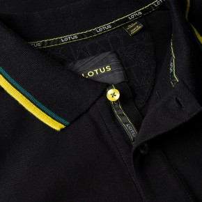 Lotus Männer Polo Shirt schwarz 2XL