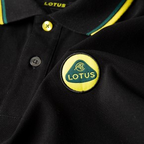 Lotus Männer Polo Shirt schwarz XL