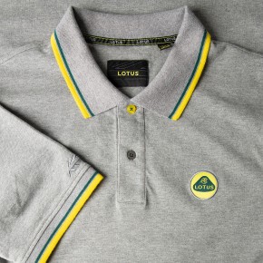 Lotus Männer Polo Shirt grau 2XL