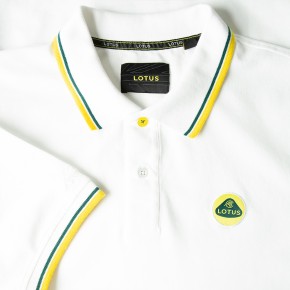 Lotus Men`s Polo Shirt white 2XL