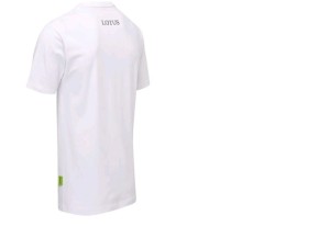 Lotus T-Shirt weiß in XL
