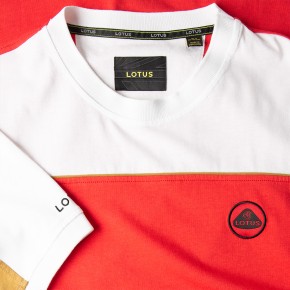 Lotus Men`s T-Shirt white/red 2XL