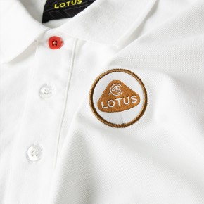 Lotus Men`s Polo Shirt white/red 2XL