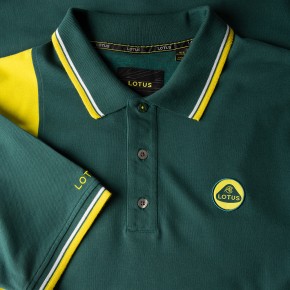 Lotus Männer Polo Shirt grün/gelb M