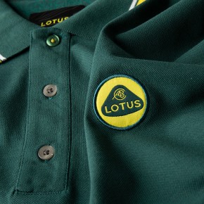 Lotus Männer Polo Shirt grün/gelb S