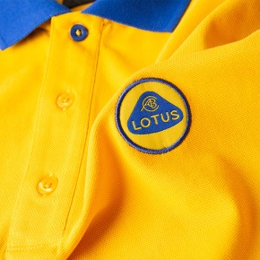 Lotus Männer Polo Shirt gelb/blau XL