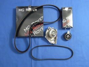 Timing Belt Kit with dynamic tensioner, Alternatorbelt without Airconditioning and Waterpump